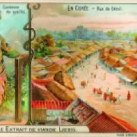 Trade card with color images of Korea, advertising Liebig’s Extract of Meat, 1904