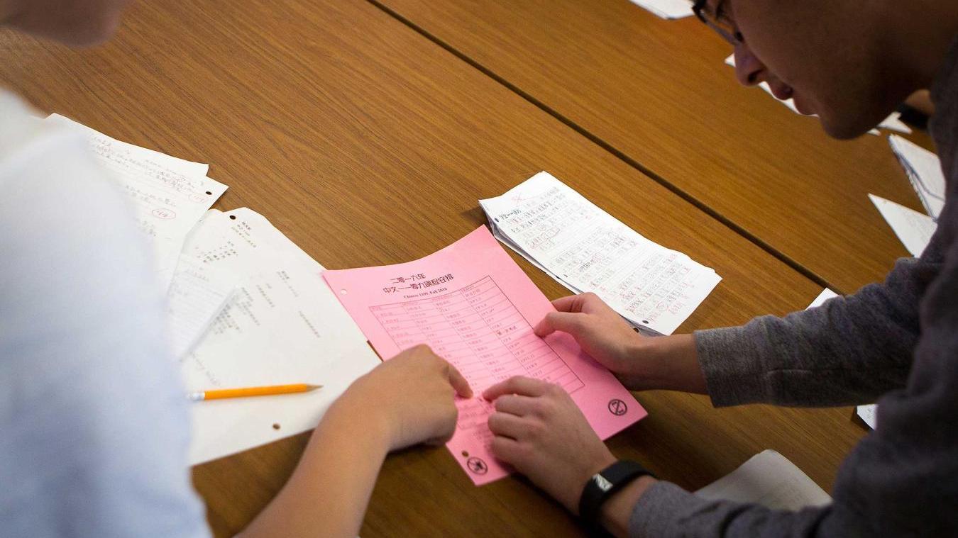 Students in an Asian Studies class